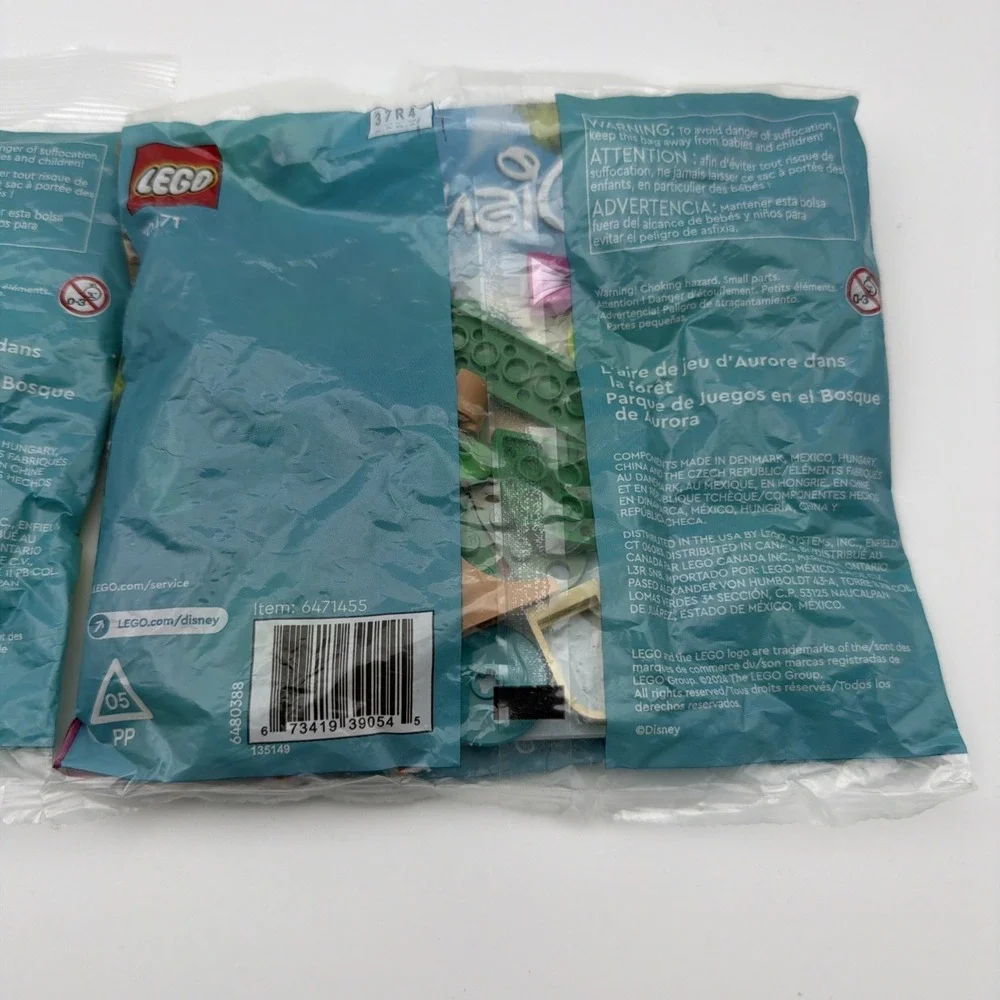 2 LEGO Disney‎ 30671 Aurora's Forest Playground Polybag Princess Sleeping Beauty